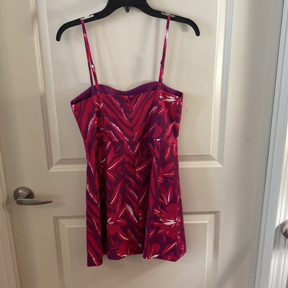 NWT French Connection Tropical Print Fit & Flare Mini Dress - Picture 5 of 5